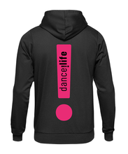 Load image into Gallery viewer, Dance Is Life Exclamation Zip Up Hoodie
